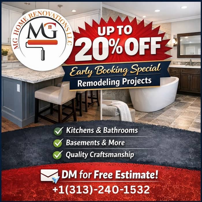 Ready to upgrade your home?
Book early and get up to 20% OFF on your project.
Lets bring your vision to lifeπͺπΌπ